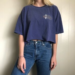 Vintage crop surf tee!